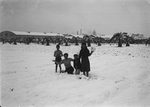 Scheda Bronzetti Ina, Marcello, Lucia, Franca sotto la neve