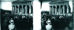 Scheda Girgenti - Valle dei Templi - Tempio della Concordia - Pubblico che assiste alle rappresentazioni classiche