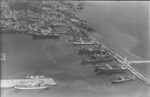 Scheda Cantieri navali di Palermo - Vista aerea - Navi petroliere alla fonda