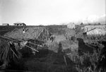 Scheda Ente di Colonizzazione - Catania - Azienda Bronte - Veduta agglomerato di casupole e abituri 22 APR 41