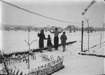 Scheda Bronzetti Ina, Marcello, Lucia, Franca sotto la neve