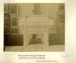 Scheda Palazzo Sen. B.ne Bordonaro - Una parete della pinacoteca con grande camino eseguito in pietra da taglio (Comiso dura) - Progetto Prof. Gr. Uff. Ernesto Basile