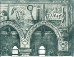 Scheda N. 33258 Monreale - Cattedrale. Abramo accoglie i tre Angioli e li serve a Mensa, Mosaico nella Navata Maggiore (XII secolo) (Ed.ne Alinari)